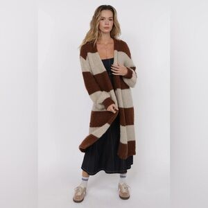 Suki Stripe Duster Cardigan